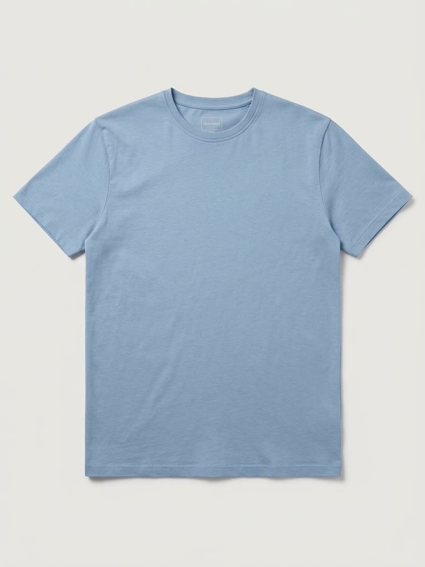 Mejorada con IA: la misma camiseta sin arrugas y con fondo de estudio